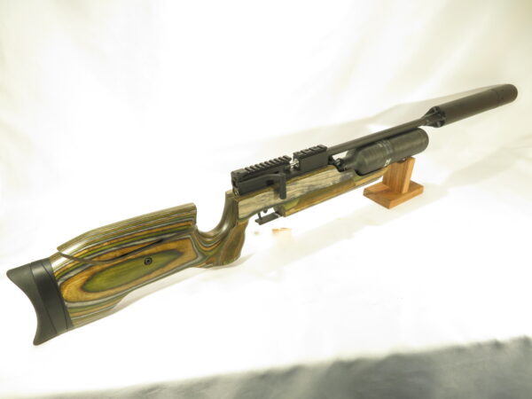 USED RAW HM1000x LRT Air Rifle, Camo Laminate Used .25 caliber