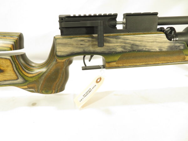USED RAW HM1000x LRT Air Rifle, Camo Laminate Used .25 caliber - Image 3