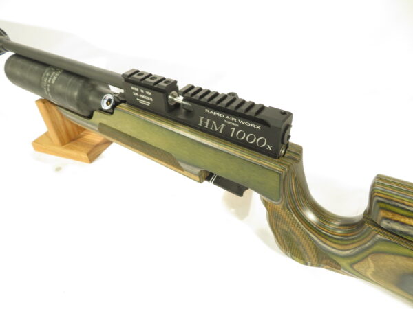 USED RAW HM1000x LRT Air Rifle, Camo Laminate Used .25 caliber - Image 6