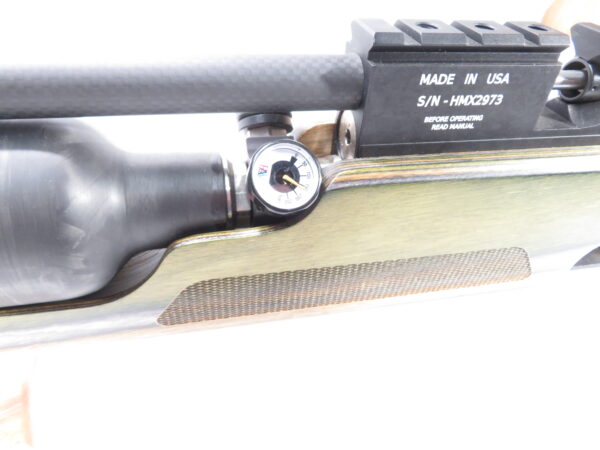 USED RAW HM1000x LRT Air Rifle, Camo Laminate Used .25 caliber - Image 7