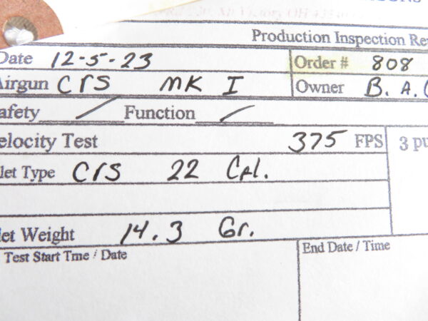 Crosman Mark I Air Pistol in the Original Box SKU 808.0 - Image 5