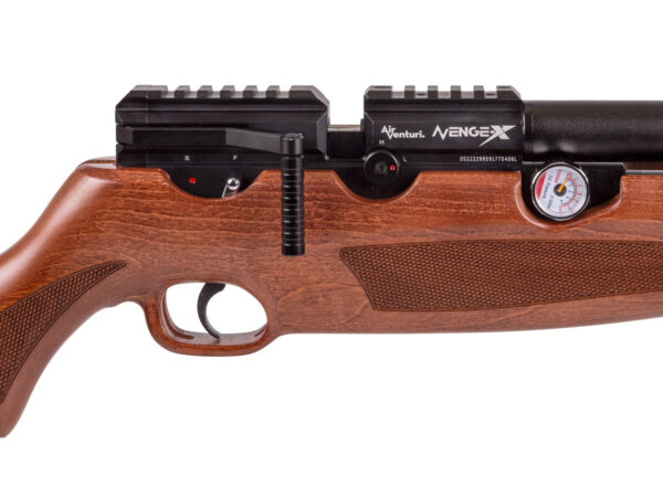 NEW Air Venturi Avenge X Regulated PCP Air Rifle Classic Wood Stock, Bottle - Image 5