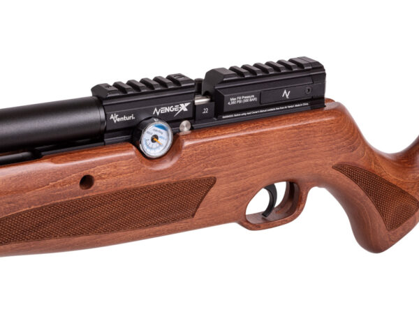 NEW Air Venturi Avenge X Regulated PCP Air Rifle Classic Wood Stock, Bottle - Image 4
