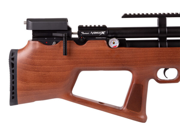 NEW Air Venturi Avenge X Bullpup Regulated PCP Air Rifle Wood Stock, Bottle - Image 5