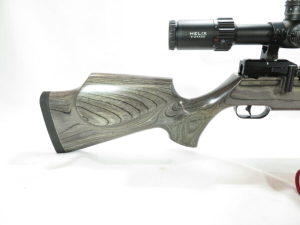 Used FX Dream-Classic Laminate .22 PCP Pellet Rifle w/ Helix 6-24x50 Scope and Moderator SKU 71.8 - Image 2
