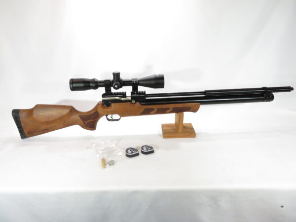 Kral Puncher Mega .177, Walnut Stock + Axeon 4-16x44 Scope SKU 71.10