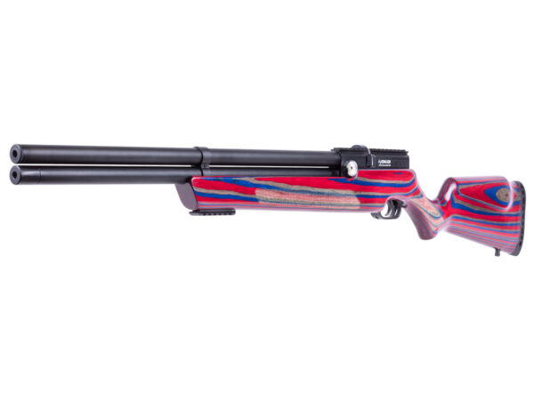 Air Venturi Avenger, Red/Blue Laminated Stock, Regulated PCP Air Rifle IN STOCK