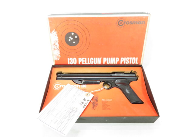 Crosman Model 130 Air Pistol 1953-1970 w/ Original Box SKU 71524.3