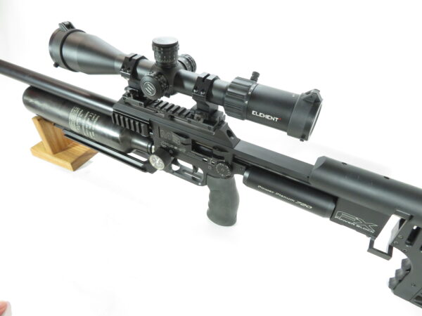 Used FX Impact M3 Power Block Sniper .25 cal, Black w/ 2 liners, and FFP Helix 6-24x50 Scope SKU 71724.7 - Image 8