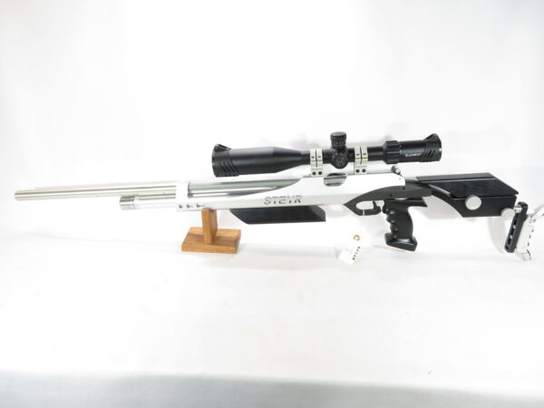 Used Steyr LG 110 PCP Pellet Rifle, Right and Left Handed grip w/ Helix 6-24x50 FFP Scope SKU 92924.1 - Image 9