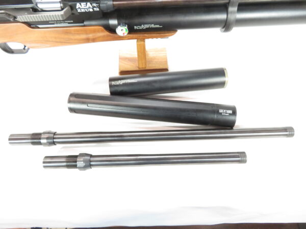 Used AEA Zeus .72 Air Rifle w/ 4-16x44 AO Scope, and extra barrels SKU 101824.5 - Image 2