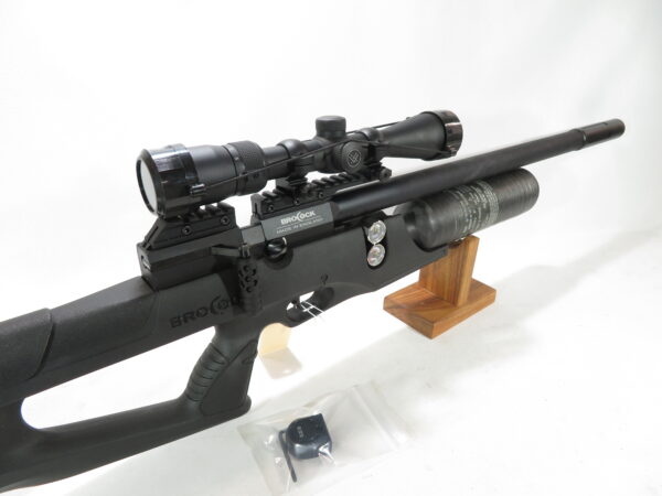 Used Brocock Bantam XR Sniper .22 Synthetic Stock w/ Scope and moderator SKU 11025.13 - Image 4