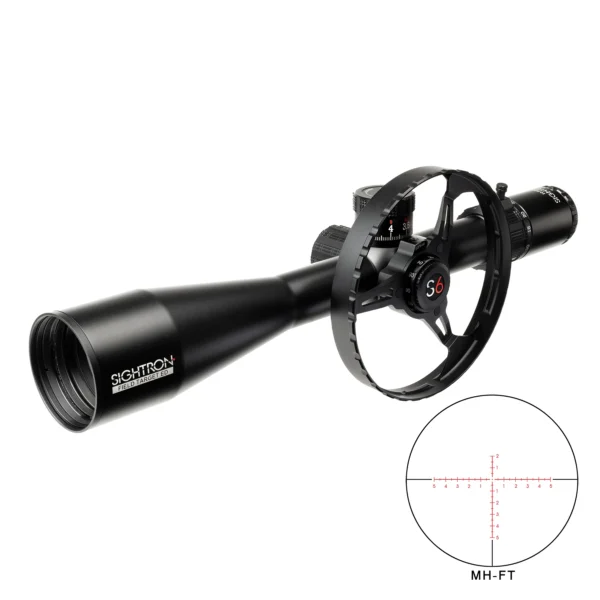 Sightron S6 10-60x56 ED FT Field Target Scope w/ Wheel Mil Hash Reticle