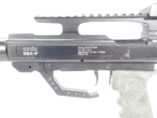 Evanix Rex P 9mm PCP Pellet Pistol with DonnyFL Emperor and 3x Monstrum Sight SKU 40925.9 - Image 7