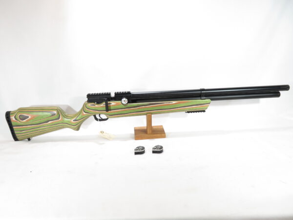 Used Air Venturi Avenger, Green Mountain Camo Laminated Stock, Regulated PCP Air Rifle .22 SKU 6325.11