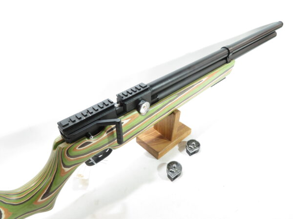Used Air Venturi Avenger, Green Mountain Camo Laminated Stock, Regulated PCP Air Rifle .22 SKU 6325.11 - Image 6