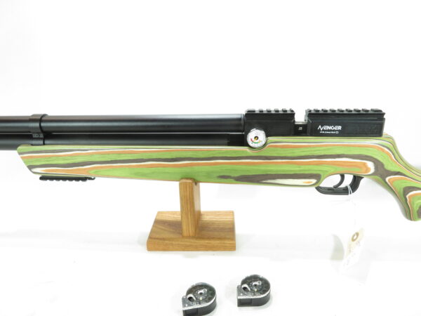 Used Air Venturi Avenger, Green Mountain Camo Laminated Stock, Regulated PCP Air Rifle .22 SKU 6325.11 - Image 10