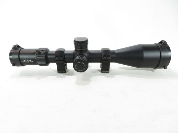 USED Element Optics Titan 5-25x56 FFP, APR-2D MRAD Reticle, 34mm Tube w/ Rings SKU 91725.9 - Image 4