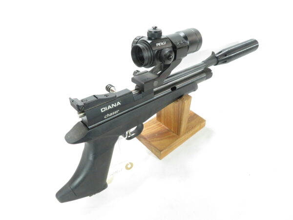 Used Diana Chaser CO2 Pellet Pistol .177 w/ Moderator and Red Dot Scope SKU 102025.12 - Image 4