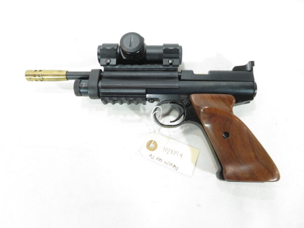 Custom Crosman 2240 .22 cal Pistol w/ Walnut Grips and Red Dot SKU 102825.4