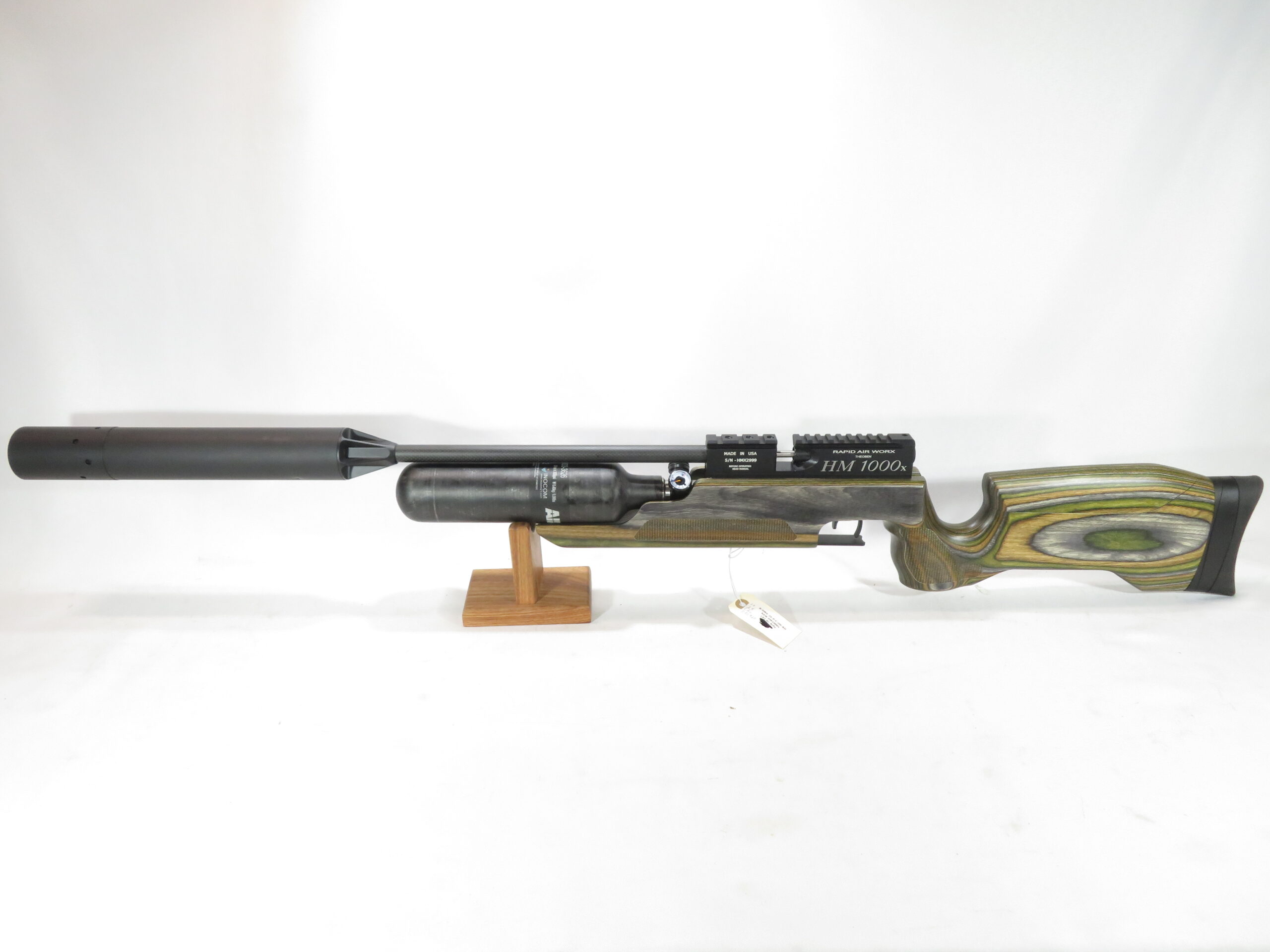 USED RAW HM1000x LRT Air Rifle, Camo Laminate Used .25 caliber SKU 3526.7