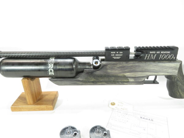 USED RAW HM1000x LRT Air Rifle, Black Laminate Used .25 caliber SKU 3626.1 - Image 3