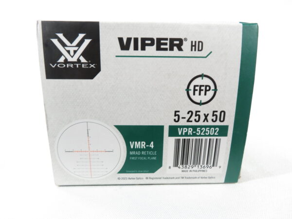 Used Vortex Viper HD 5-25x50 FFP Scope w/ VMR-4 Reticle - Image 3