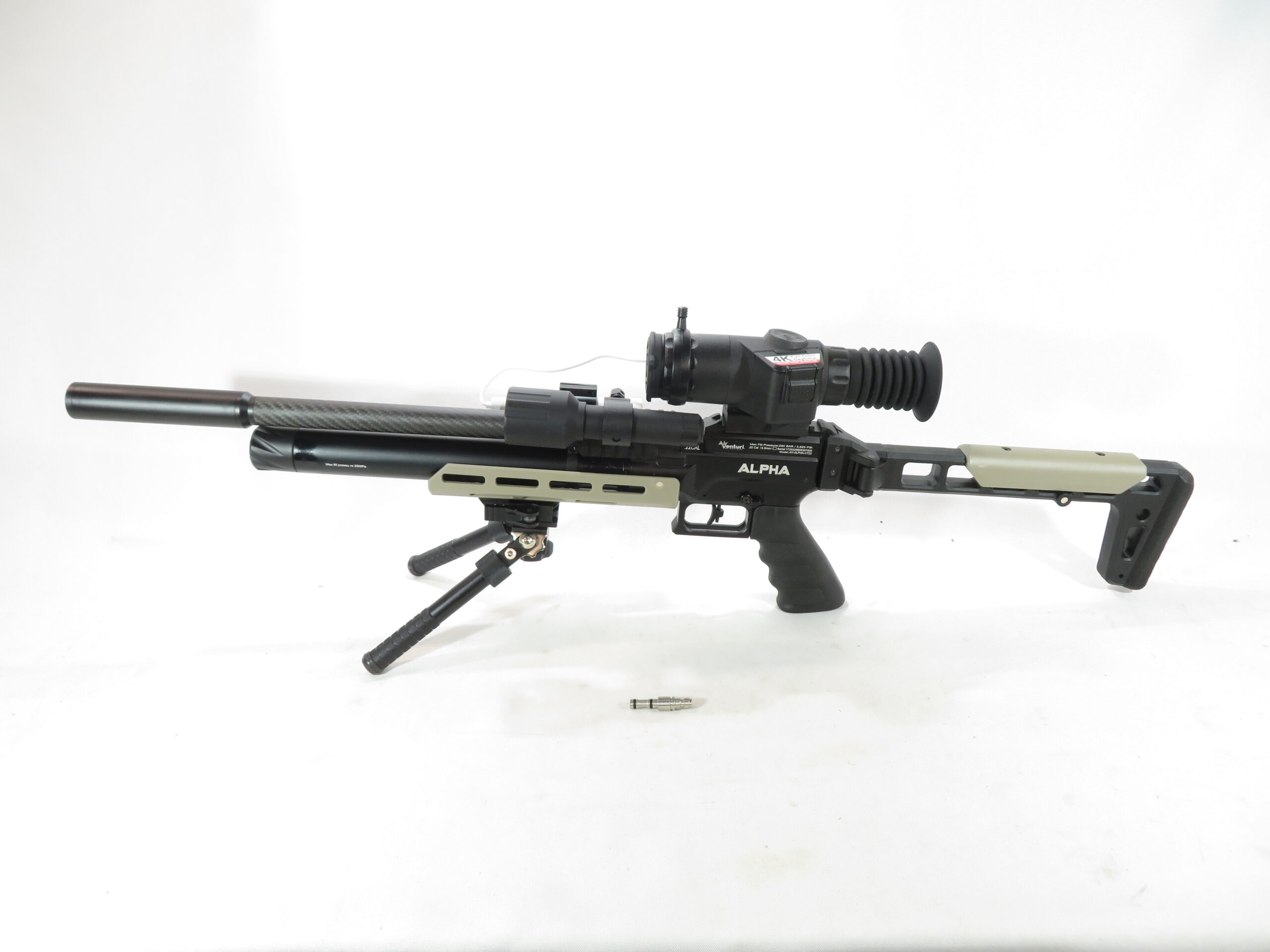 Used Air Venturi Alpha Compact Tube .22 w/ Sightmark Nightvision scope and Bi-pod SKU DA6226.10