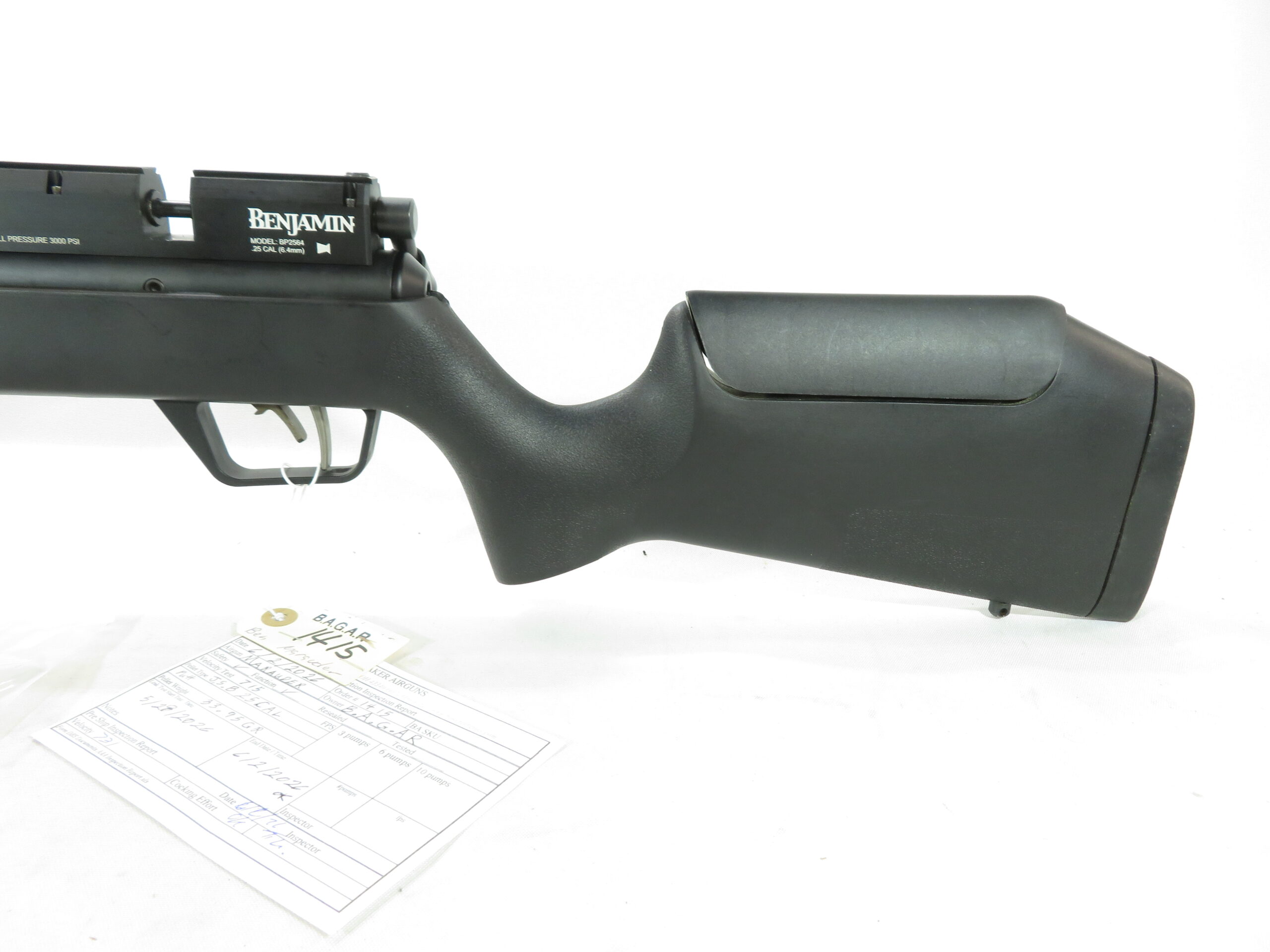 Used Benjamin Marauder .25 Synthetic Stock, SKU 6226.9