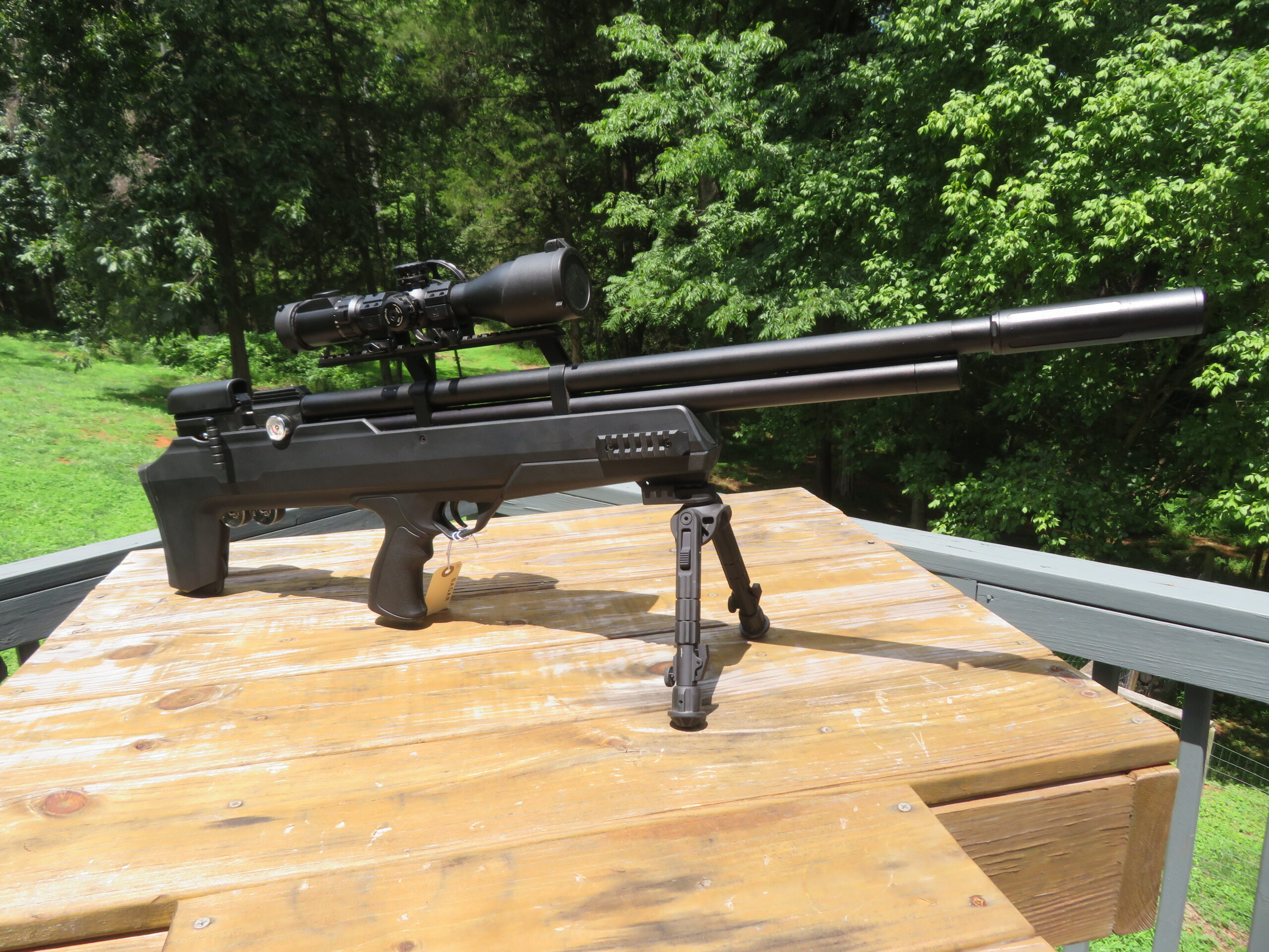 Used Air Venturi Avenger Bullpup .25 w/ UTG Scope and DonnyFL moderator and Bi-pod SKU 8726.1
