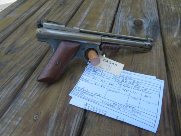 Benjamin Model 117 Air Pistol Mfg 1936-1941 SKU 82426.4