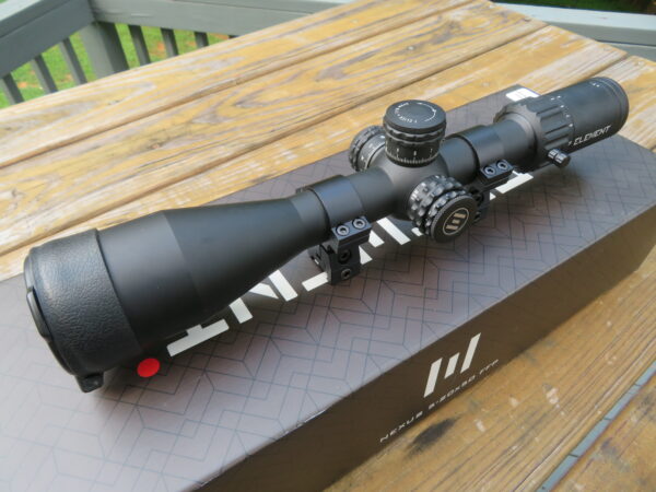 Used Element Optics Nexus 5-20x50 FFP w/ APR-1C MRAD 50001 w/ FX Adjustable Picatinny Rings - Image 4