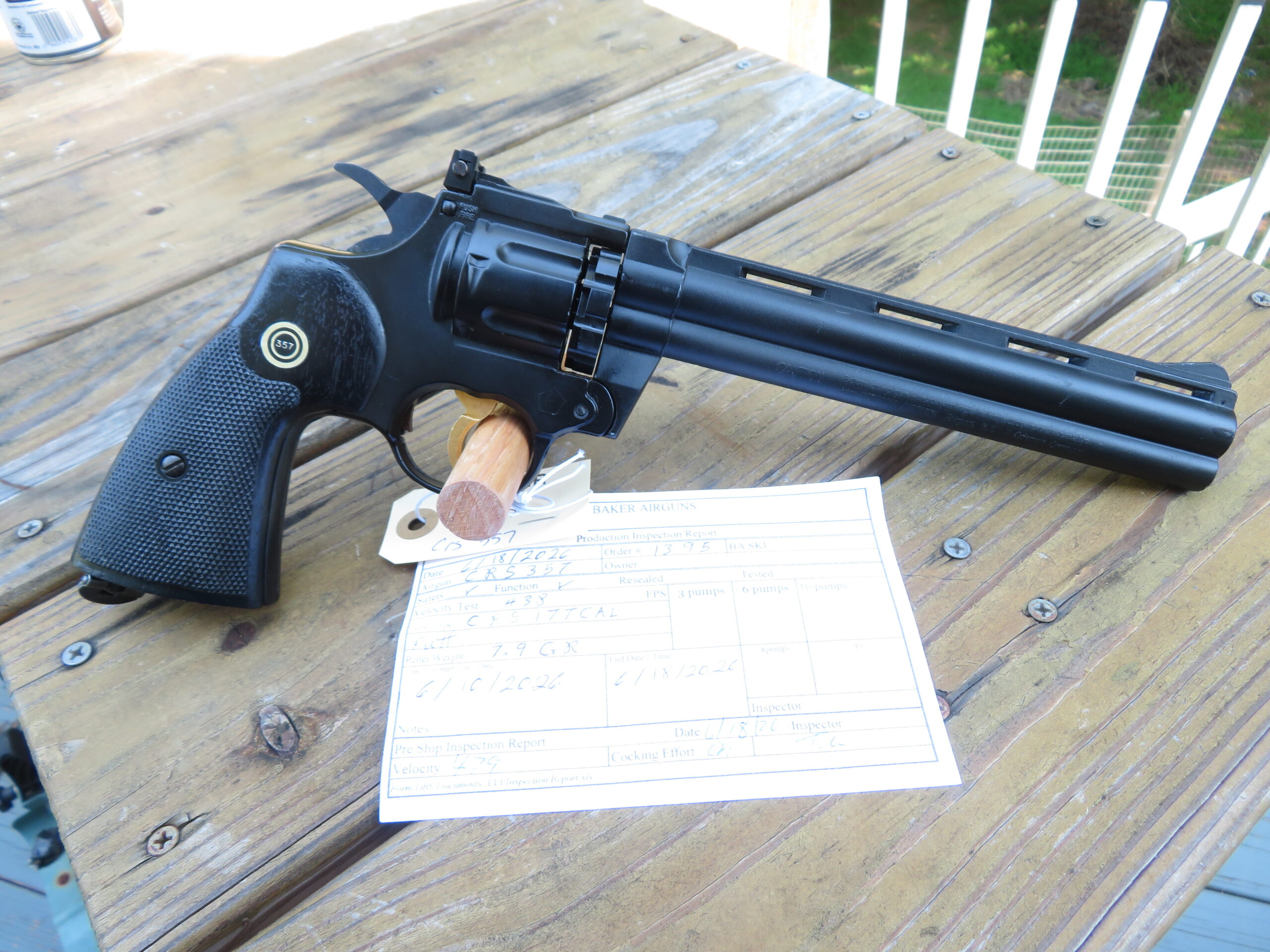 Crosman 357 Revolver 8″ Barrel .177 SKU 9326.1